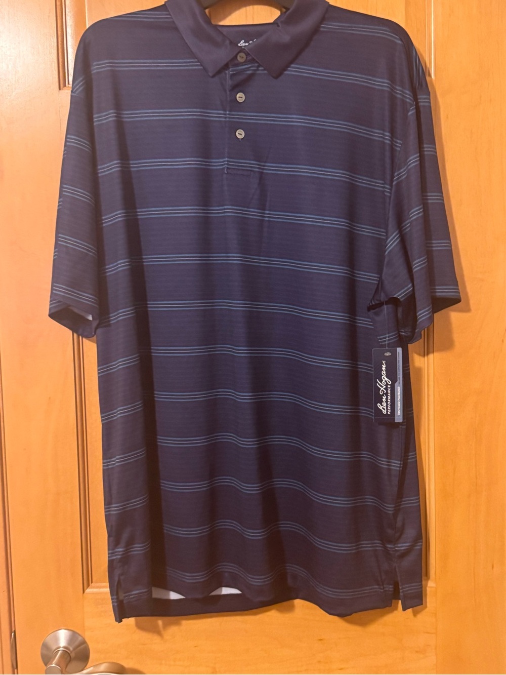 Hogan Men’s Navy Blue Striped Polo